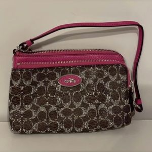 Coach Signature Wristlet